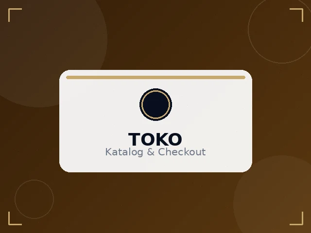 Website toko online — katalog produk dan keranjang