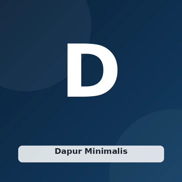 Dapur Minimalis